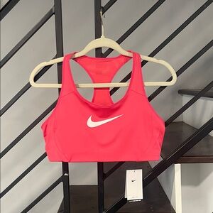Nike Sports Bra Training Gym Athletic Dri-Fit High Support XL NWT Yoga HIIT Pink